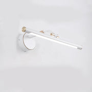 Modern Sleek Black and Gold Cylinder Vanity Light