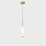 Modern Sleek Multi Globe Glass Bedroom Pendant Light