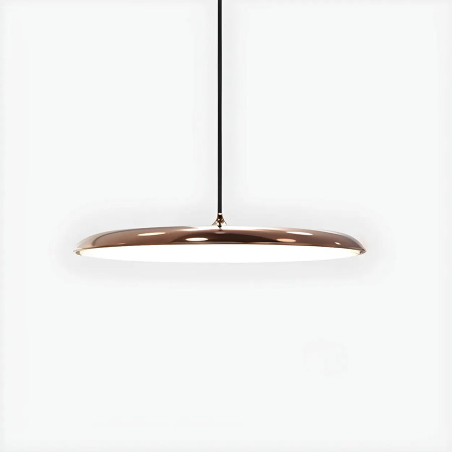 Modern Sleek Round Disc LED Dining Room Pendant Light