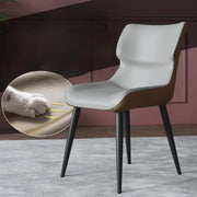 Modern Stain-Resistant Upholstered Leather Dining Chair