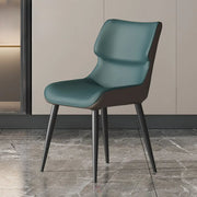 Modern Stain-Resistant Upholstered Leather Dining Chair