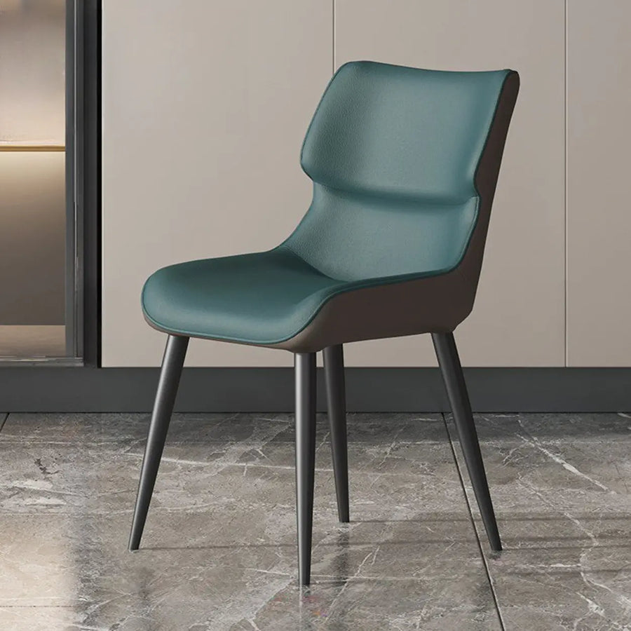 Modern Stain-Resistant Upholstered Leather Dining Chair