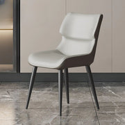 Modern Stain-Resistant Upholstered Leather Dining Chair