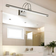 Modern Stylish Silver Linear LED Metallic Vanity Light