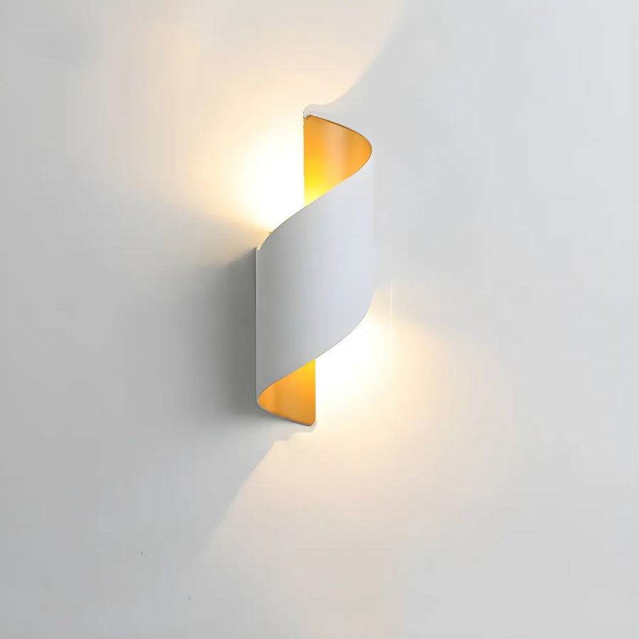 Modern Twisted LED Up Down Wall Sconce
