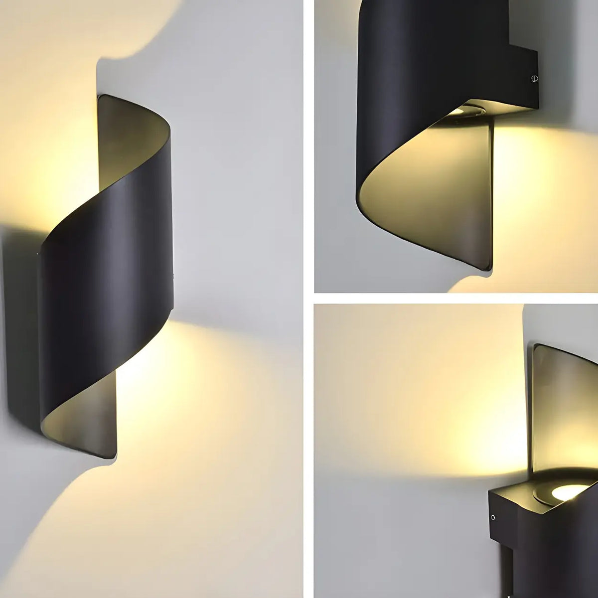 Modern Twisted LED Up Down Wall Sconce
