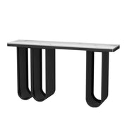 Modern U-Shaped Leg Scratch Resistant Stone Console Table