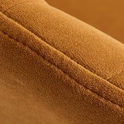Modern Upholstered Apricot Rectangular Bar Stools with Arms