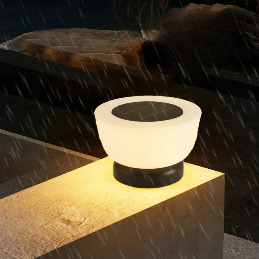Modern Waterproof Solar LED Outdoor Garden Pillar Light