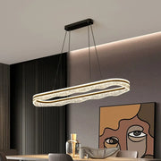 Modern Wave LED Pendant Light for Dining & Living Room