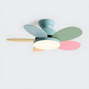 Modern Whimsical Multi-Color LED Kids Ceiling Fan