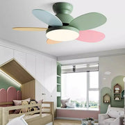Modern Whimsical Multi-Color LED Kids Ceiling Fan