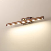 Modern Wood Grain Tube LED Bathroom Vanity Light