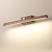 Modern Wood Grain Tube LED Bathroom Vanity Light