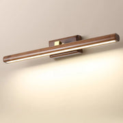 Modern Wood Grain Tube LED Bathroom Vanity Light