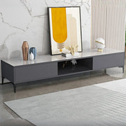 Modern Wood Rectangle Open Storage Cabinet TV Stand