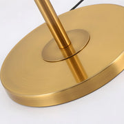 Modish White Drum Shade Gold Metal LED Floor Lamp