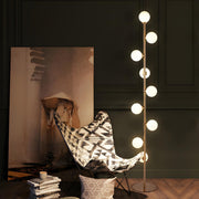 Multi-Light Globe Gold Metal Living Room Floor Lamp