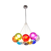 Multicolor Glass Bubble Dining Room Haning Chandelier
