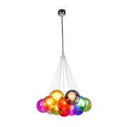 Multicolor Glass Bubble Dining Room Haning Chandelier