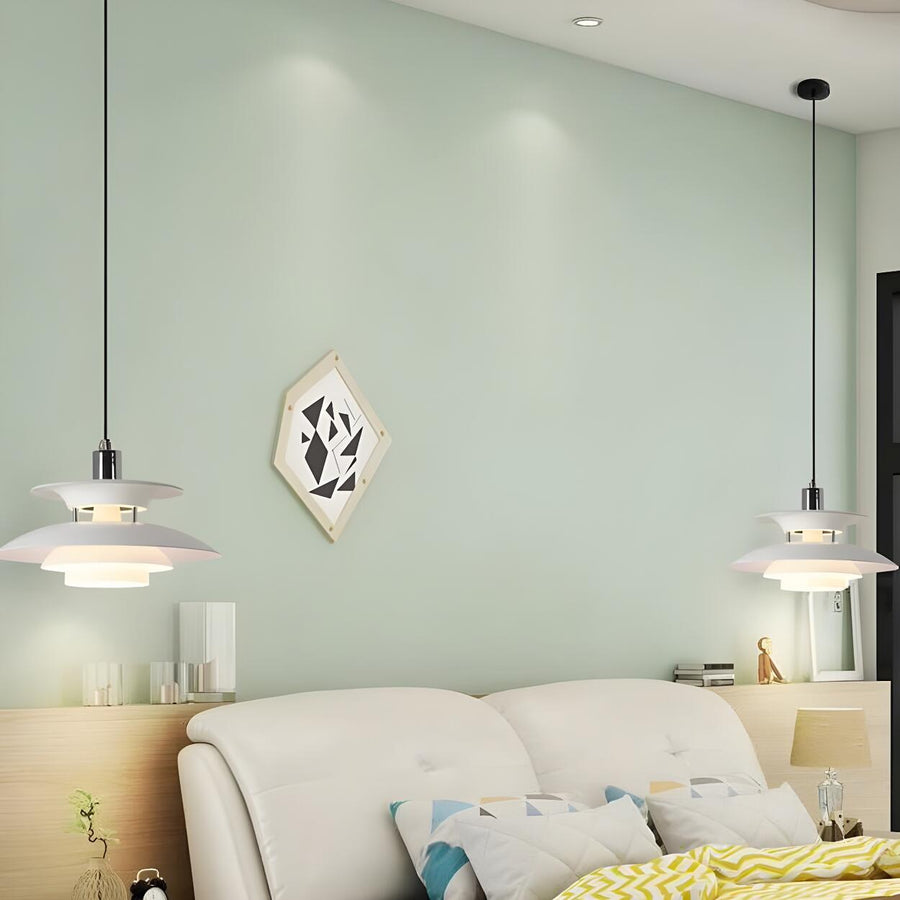 Multicolor Layered Geometric Dining Room Pendant Light