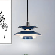 Multicolor Layered Geometric Dining Room Pendant Light