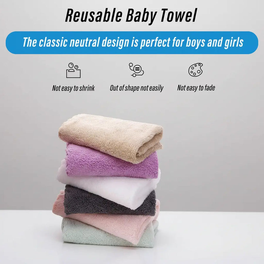 Sleepwyn Microfiber Coral Fleece Towel Set (10 Pcs)