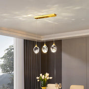 Natural Birds and Globe Branch Island Pendant Light