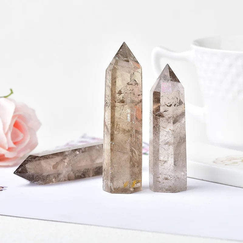 Smoky Quartz Crystal Tower