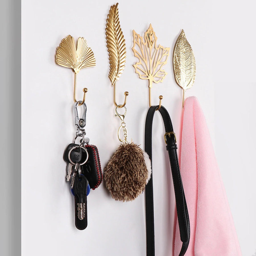 Golden Leaf Wall Hook