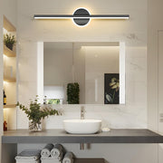 Nordic Black Strip Simple Geometric Accent Vanity Light