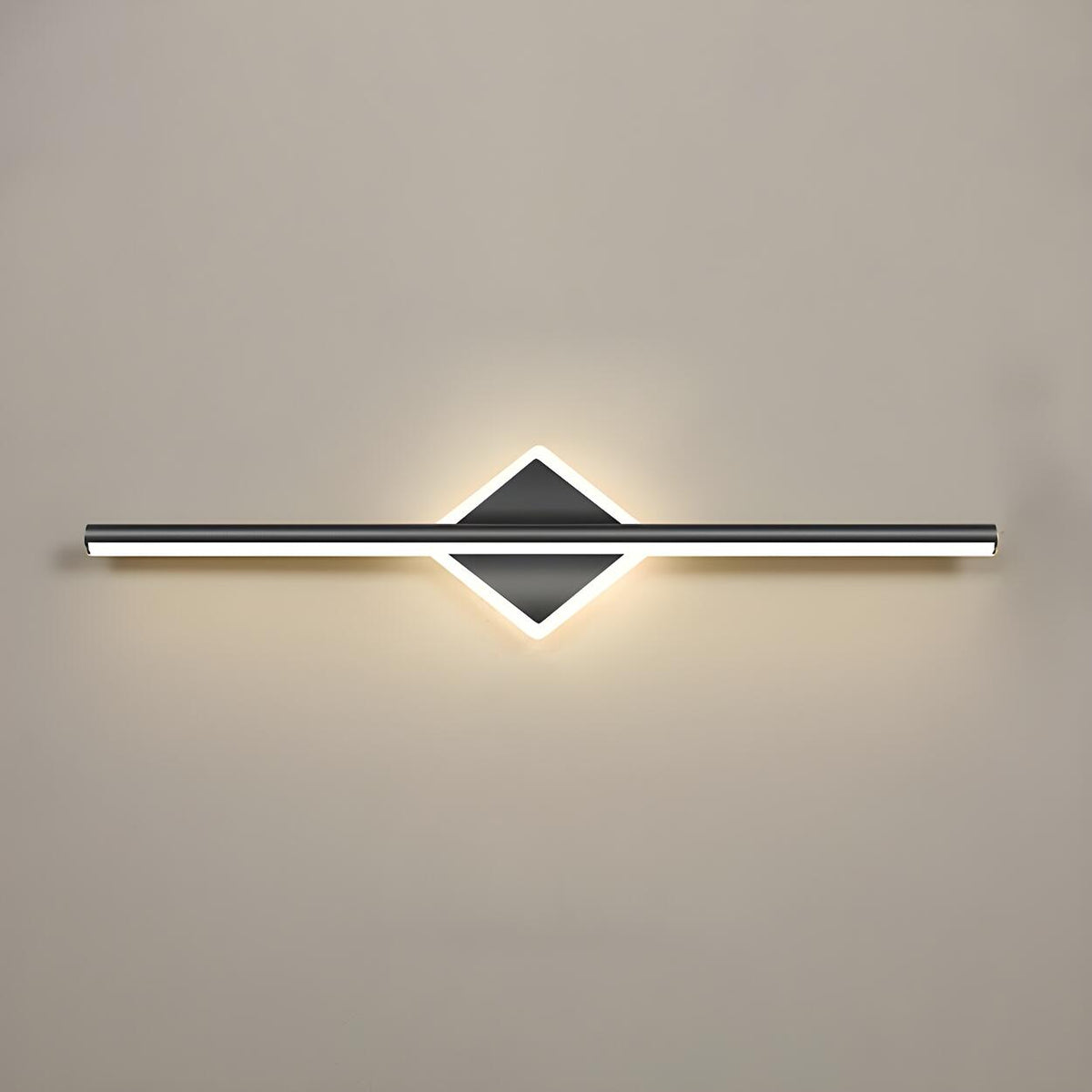 Nordic Black Strip Simple Geometric Accent Vanity Light