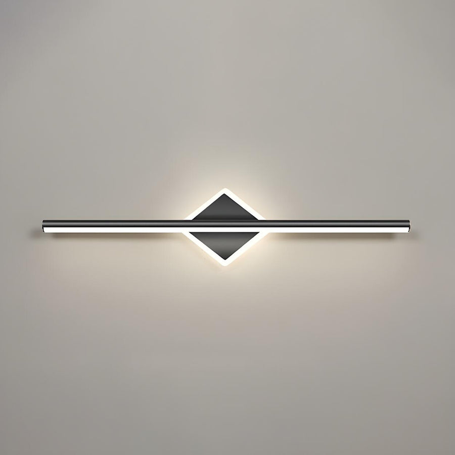 Nordic Black Strip Simple Geometric Accent Vanity Light