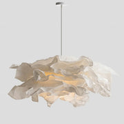 Organic Abstract Paper White 1-Light Pendant Light