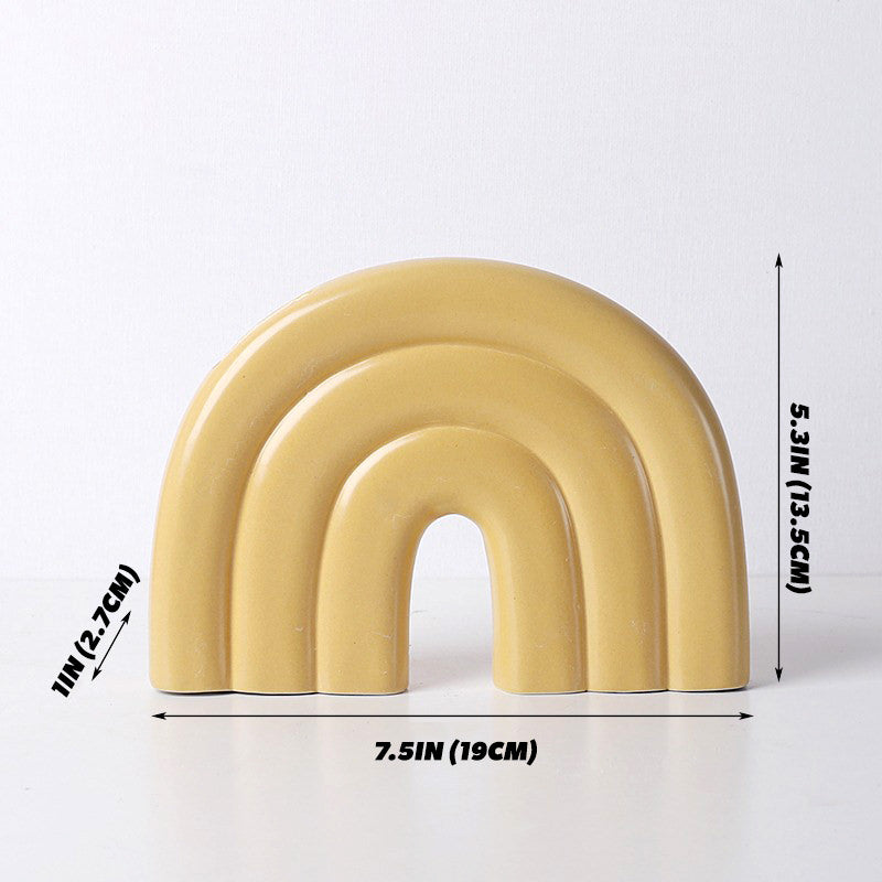 Pastel U Shape Ceramic Vase