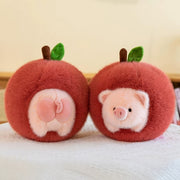 Piglet in a Peach Plush Hideaway Set