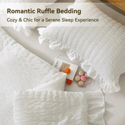 Sleepwyn Korean Lace Seersucker Bedding Set