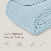 Sleepwyn Lightweight Cotton Muslin Throw Blanket