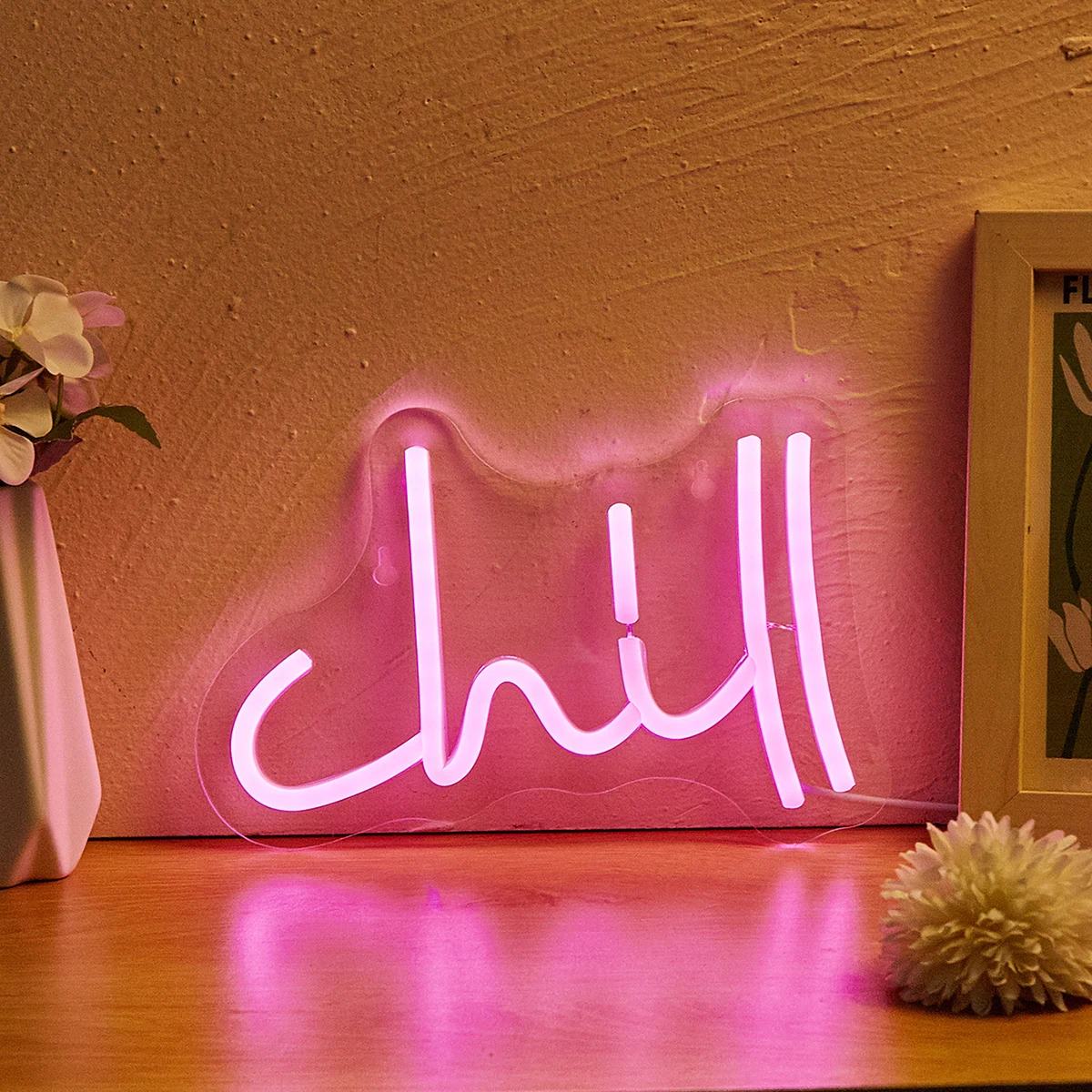 Pink Chill Wall Neon Sign