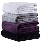 Velvet Bedspread Quilt Set - Plush