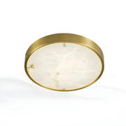Postmodern Round Alabaster LED Flush Mount Ceiling Light