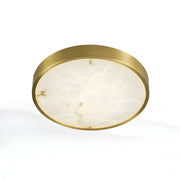 Postmodern Round Alabaster LED Flush Mount Ceiling Light