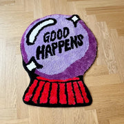 Purple Magic Ball Cute Accent Rug