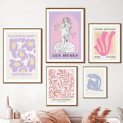 Pastel Purple Art Canvas Posters