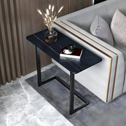 Rectangular Gold Multi-Use C-Sahped Side Table
