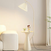 Rotating Pleated Bedside Pedestal Storage Floor Lamp