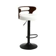 Round Adjustable Fabric Cotton Cushion Swivel Bar Stool