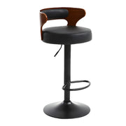 Round Adjustable Fabric Cotton Cushion Swivel Bar Stool