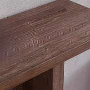 Rustic Natural Rectangular Wood Entryway Console Table