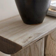Rustic Rectangular Pine Wood Sled base Console Table